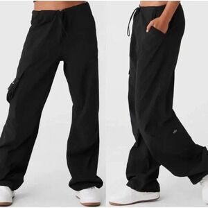 Alo Yoga Cargo Pants Womens XS Adjustable Waist Wide Leg Megastar Utility Y2K